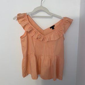 Ann Taylor Ruffle Top XS